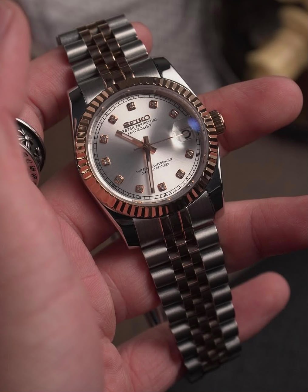 Two-Tone Datejust (31mm/36mm) Ladies Seiko MOD - GRAY