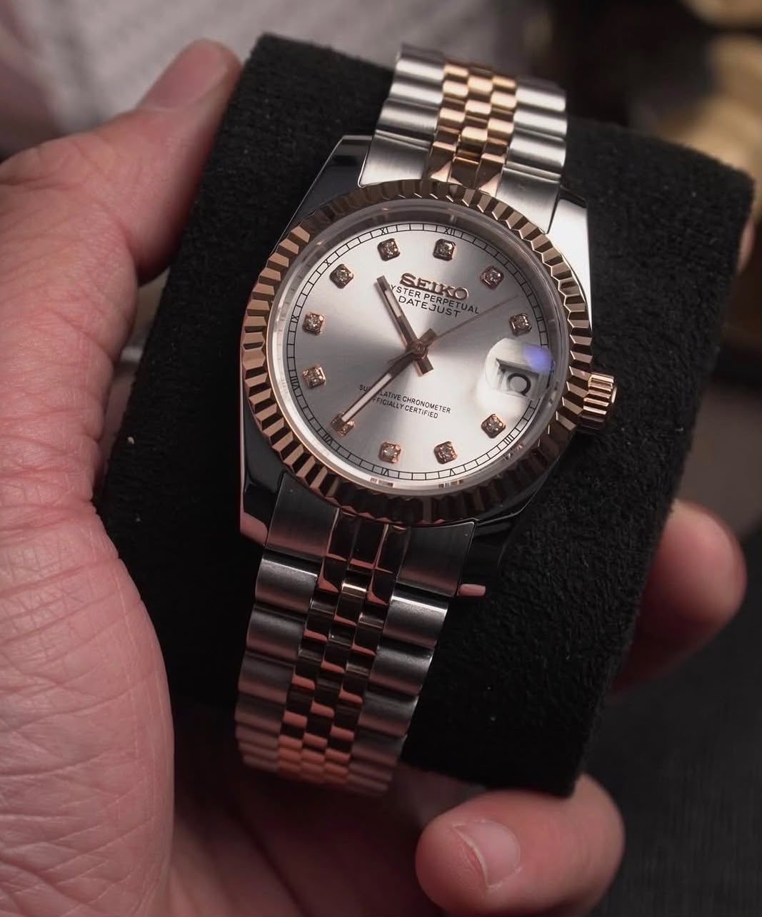 Two-Tone Datejust (31mm/36mm) Ladies Seiko MOD - GRAY