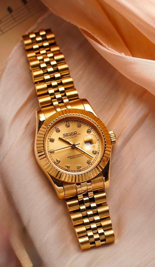 Classic Date (31mm/36mm) Ladies Seiko MOD - CHAMPAGNE