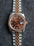 Two-Tone Rose Classic Date (31mm/36mm) Ladies Seiko MOD - BROWN