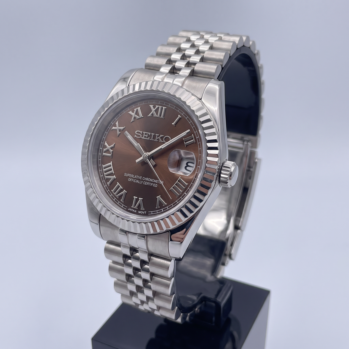 Steel Classic Date (31mm/36mm) Ladies Seiko MOD - BROWN