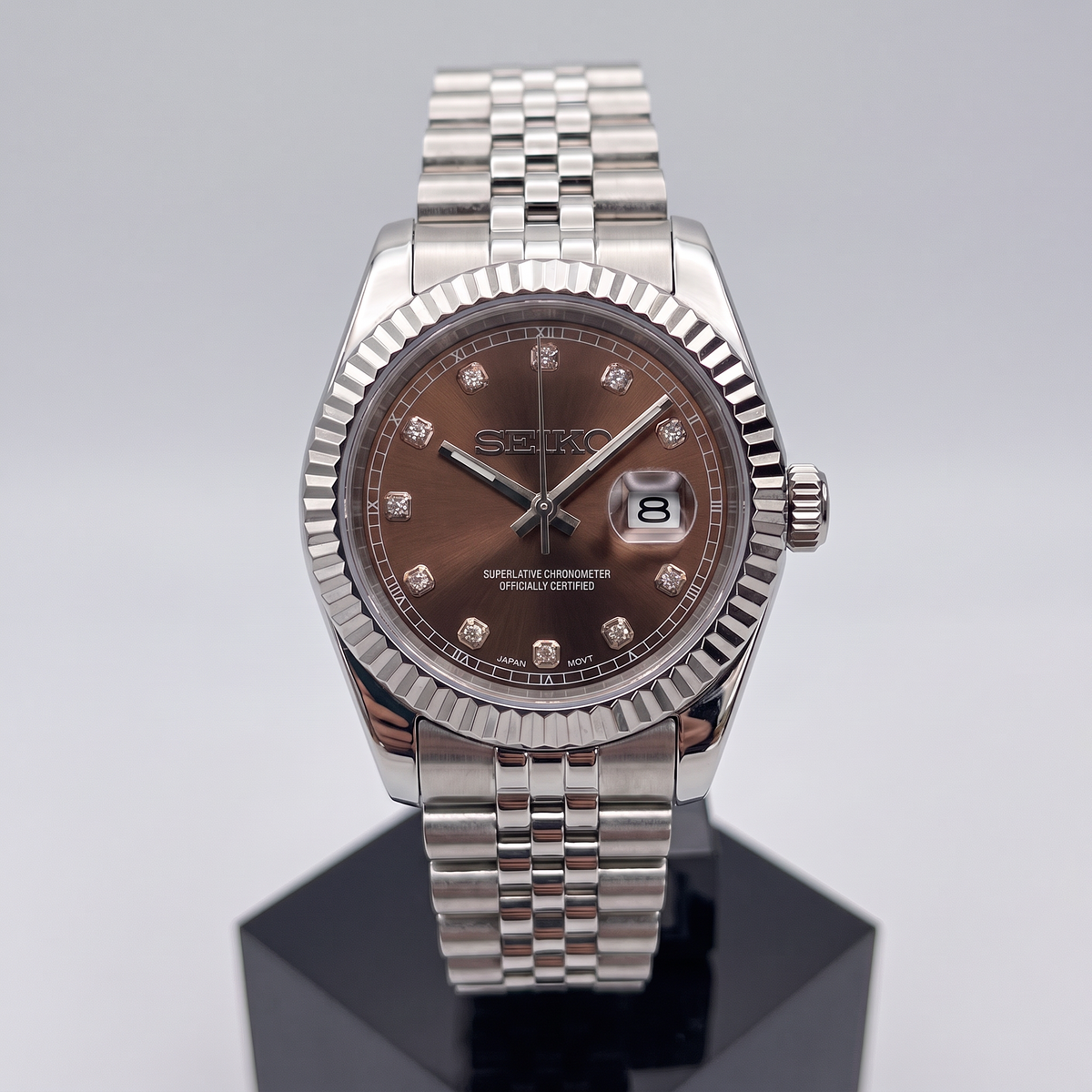 Steel Classic Date (31mm/36mm) Ladies Seiko MOD - BROWN