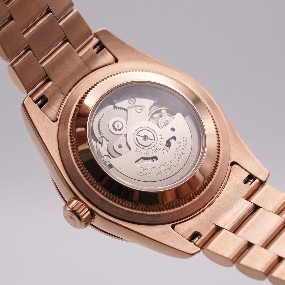 Rose Gold Classic Date (31mm/36mm) Ladies Seiko MOD - BROWN DB