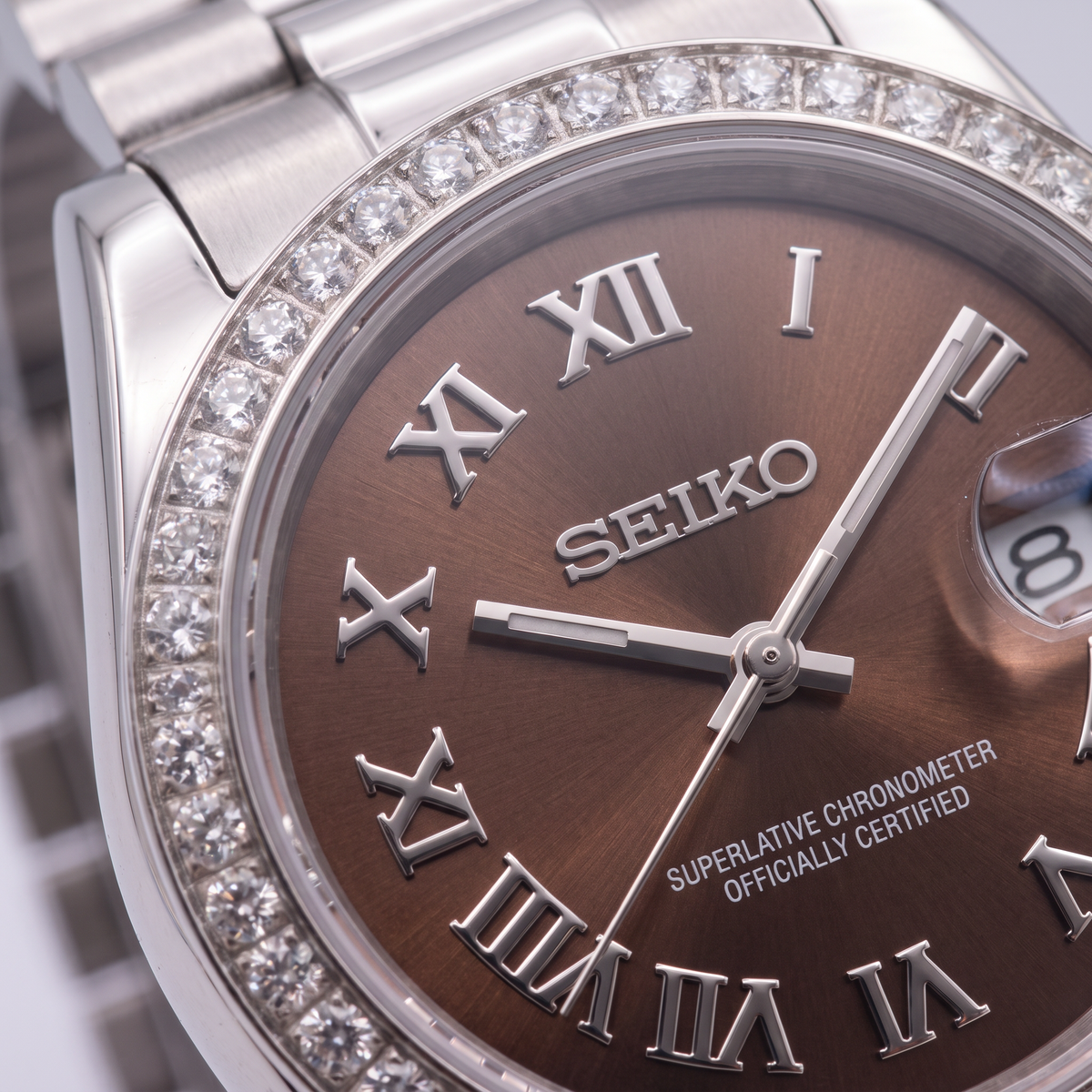 Steel Classic Date (31mm/36mm) Ladies Seiko MOD - BROWN DB