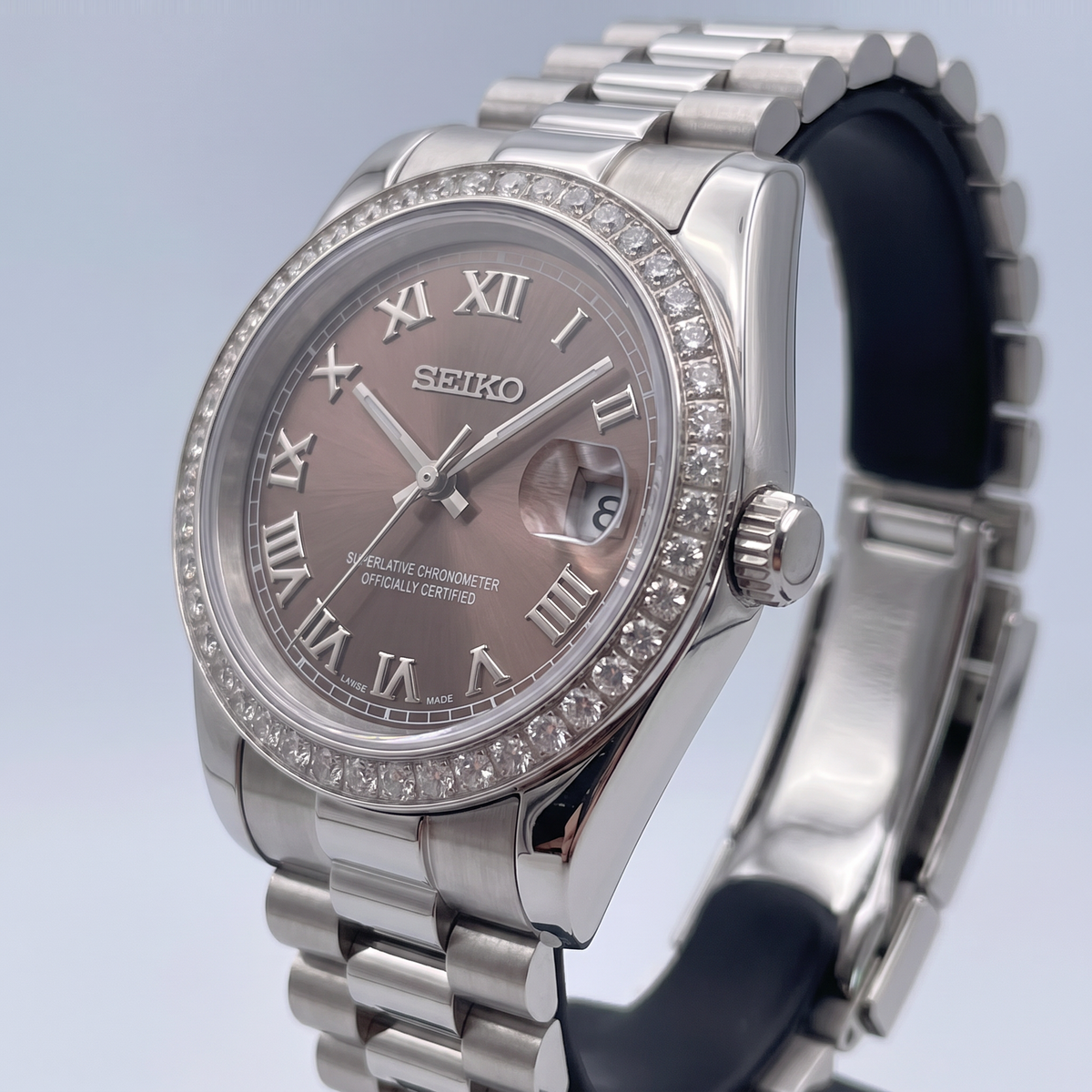 Steel Classic Date (31mm/36mm) Ladies Seiko MOD - BROWN DB