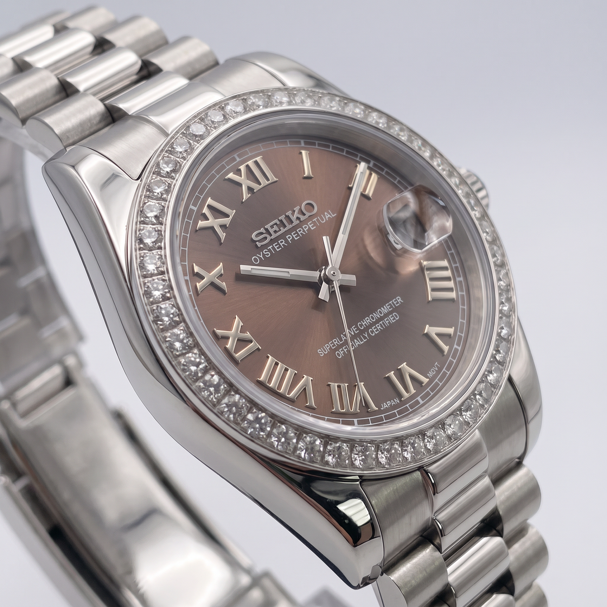 Steel Classic Date (31mm/36mm) Ladies Seiko MOD - BROWN DB