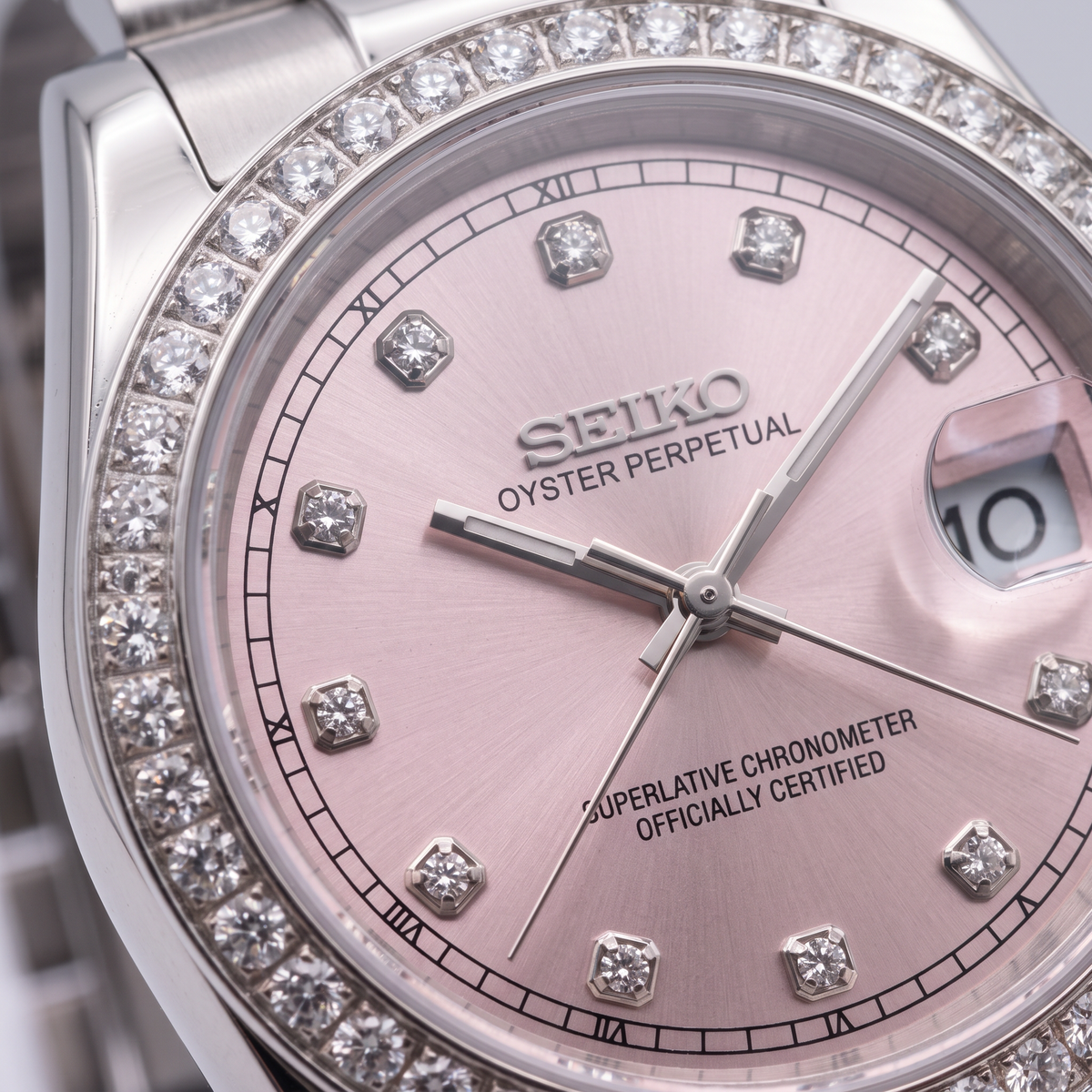 Steel Classic Date (31mm/36mm) Ladies Seiko MOD - PINK DB