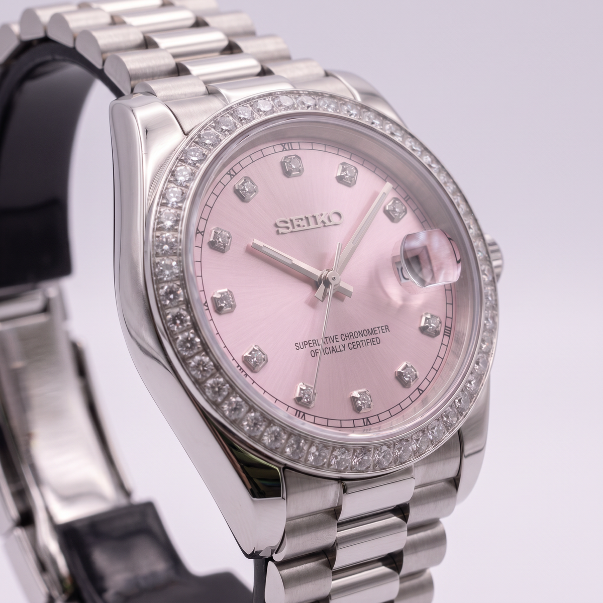 Steel Classic Date (31mm/36mm) Ladies Seiko MOD - PINK DB