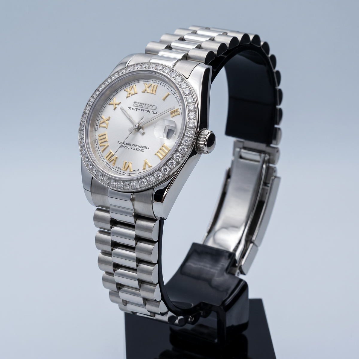 Steel Classic Date (31mm/36mm) Ladies Seiko MOD - SILVER WHITE DB