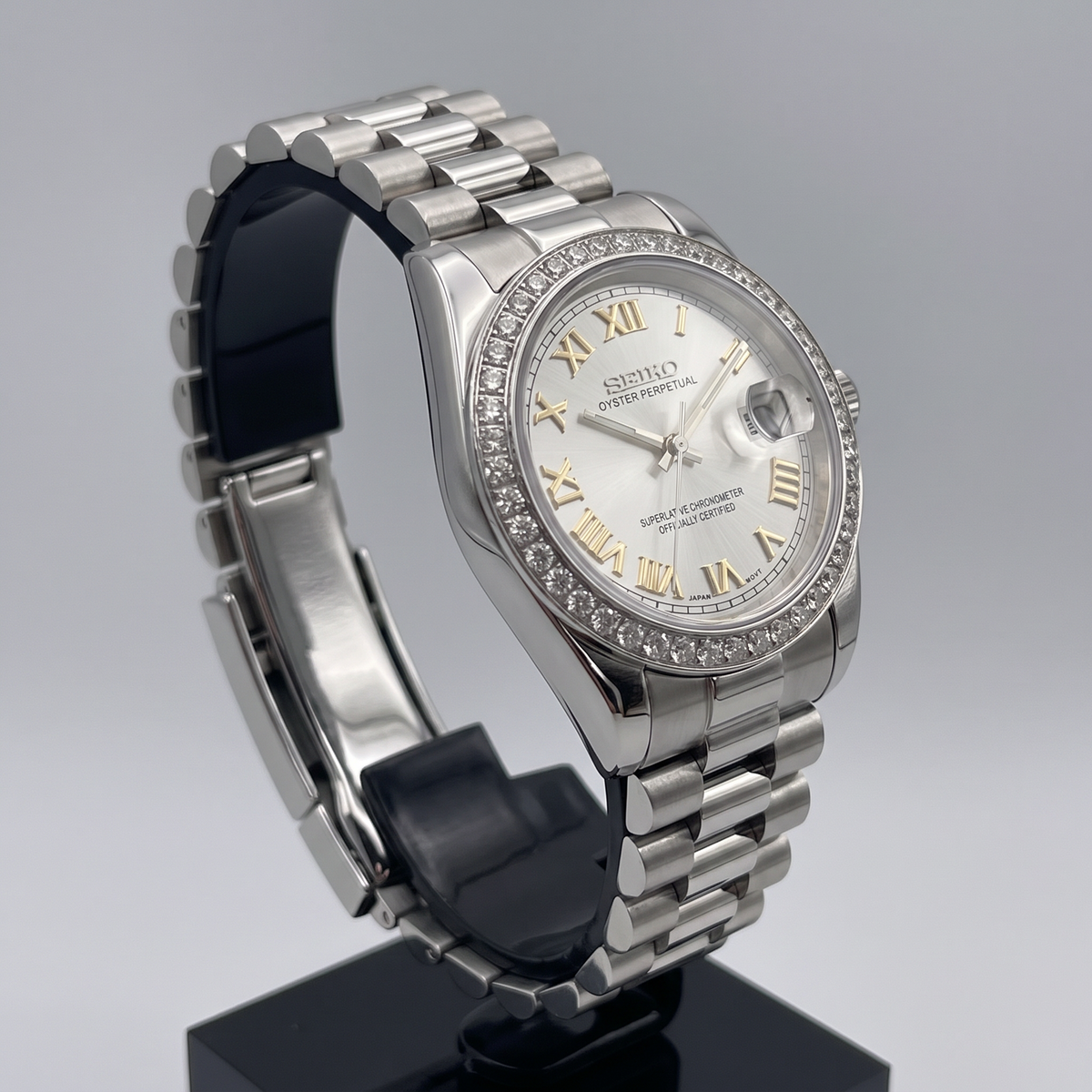 Steel Classic Date (31mm/36mm) Ladies Seiko MOD - SILVER WHITE DB