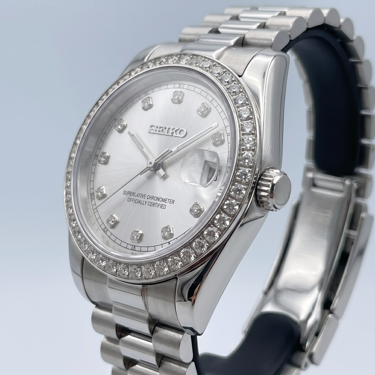 Steel Classic Date (31mm/36mm) Ladies Seiko MOD - SILVER WHITE DB