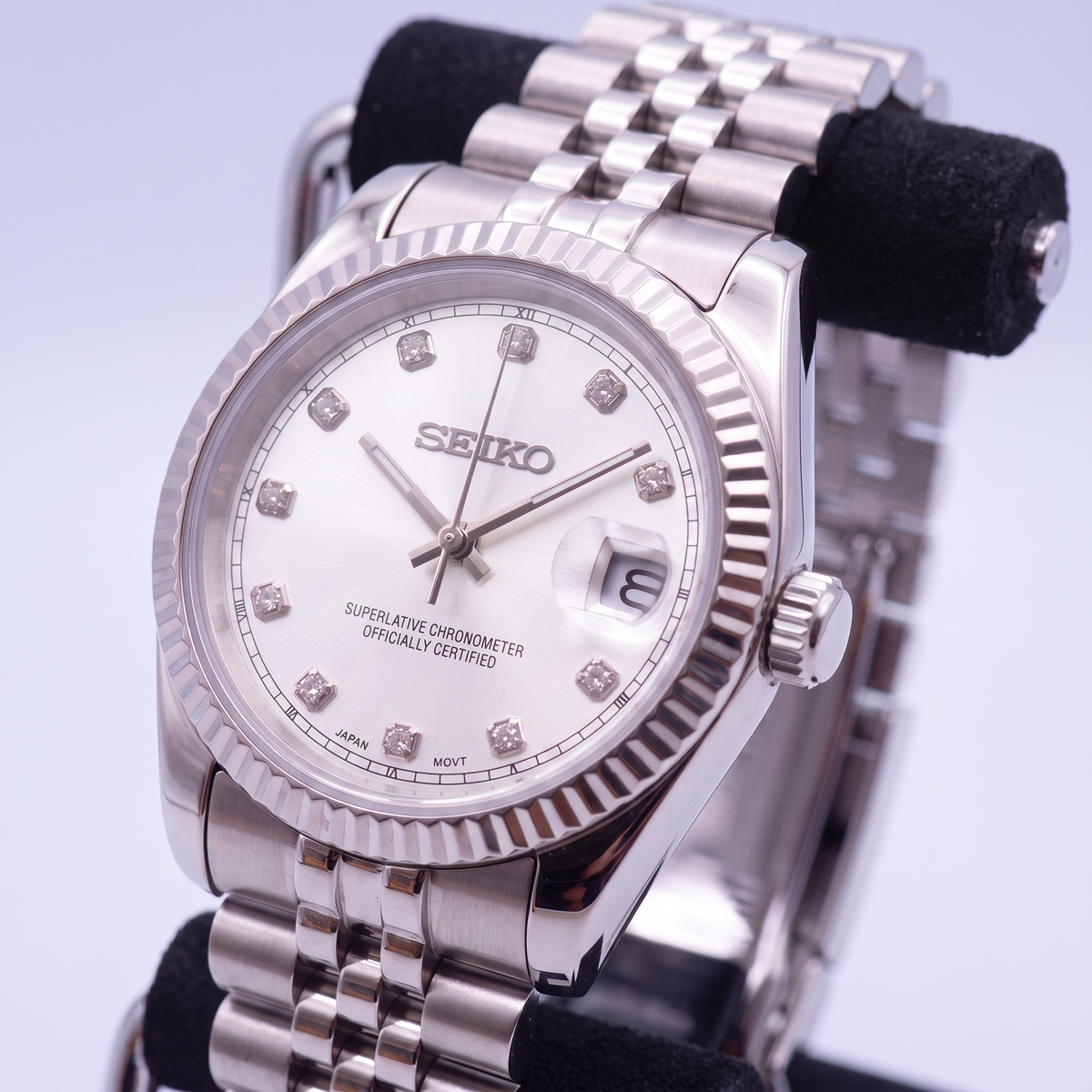Steel Classic Date (31mm/36mm) Ladies Seiko MOD - WHITE