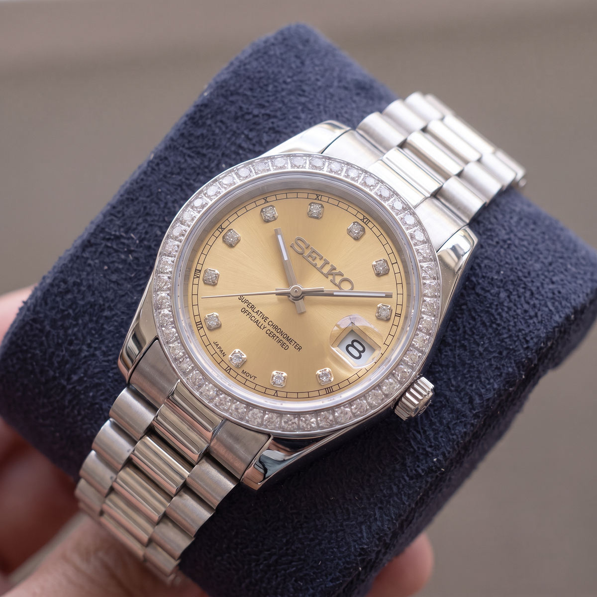 Steel Classic Date (31mm/36mm) Ladies Seiko MOD - GOLD DB