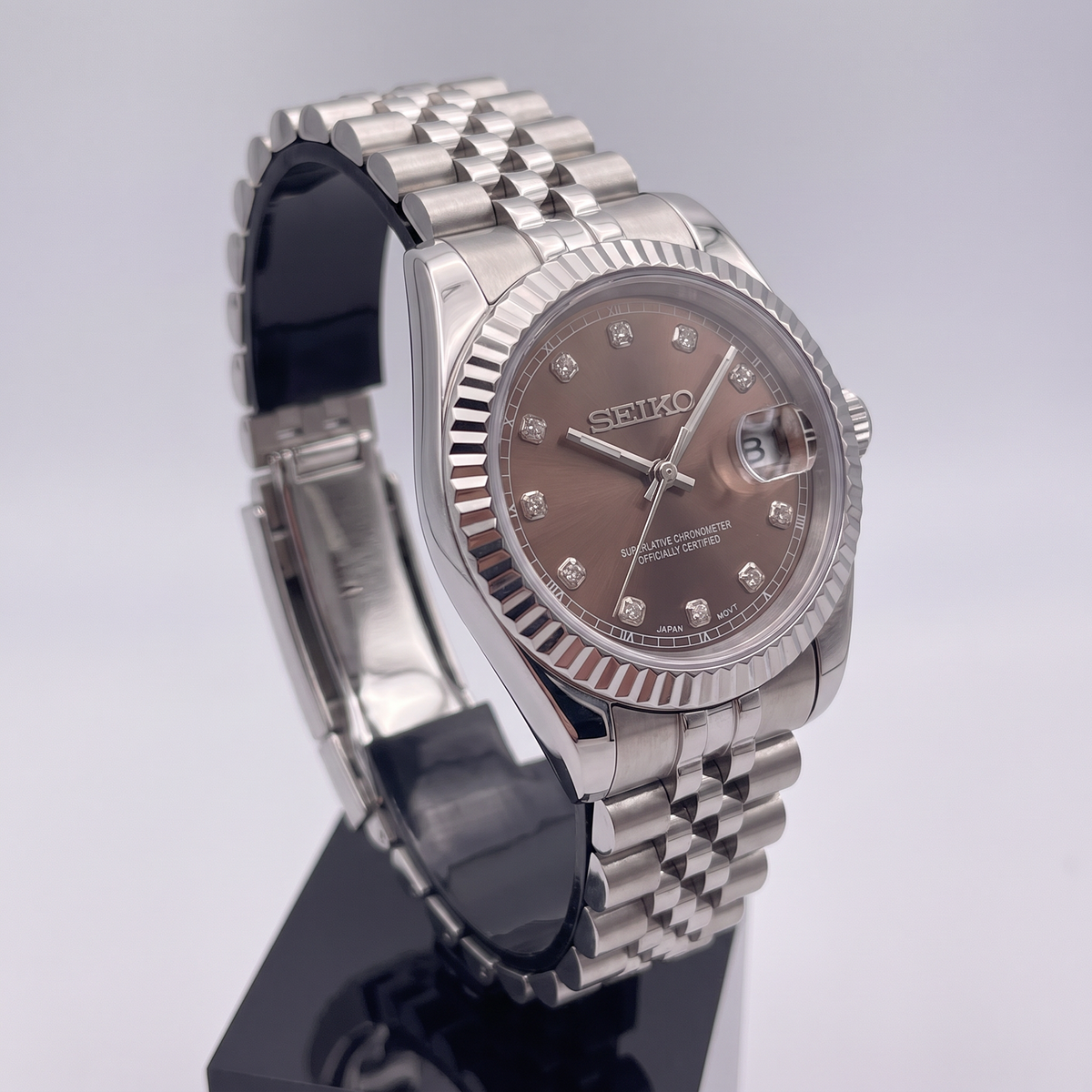 Steel Classic Date (31mm/36mm) Ladies Seiko MOD - BROWN