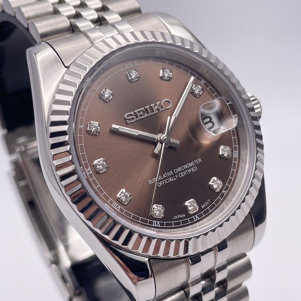 Steel Classic Date (31mm/36mm) Ladies Seiko MOD - BROWN