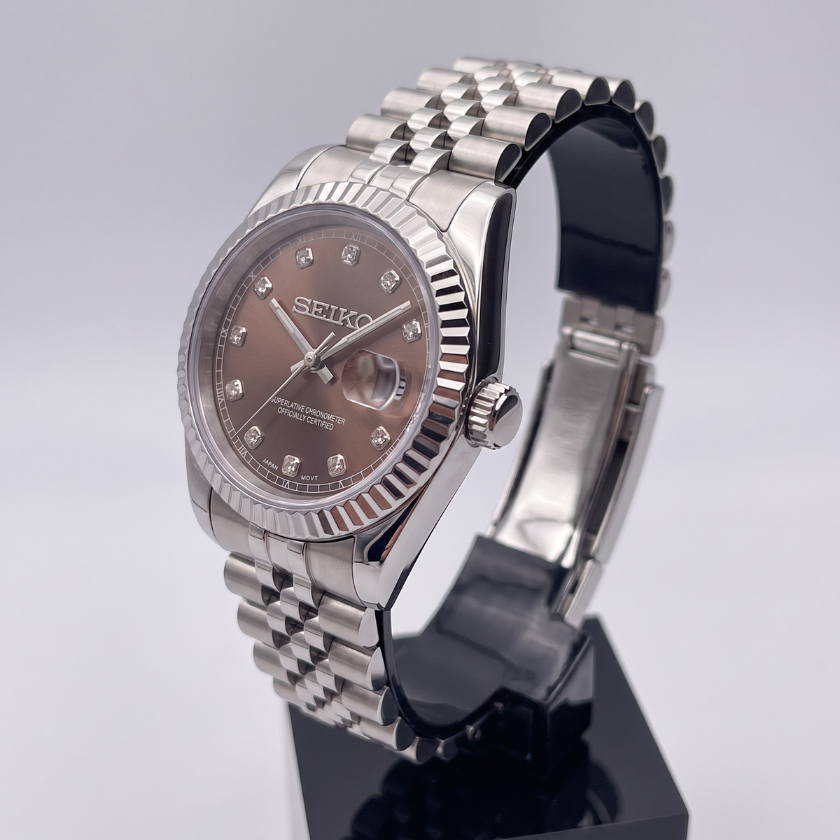 Steel Classic Date (31mm/36mm) Ladies Seiko MOD - BROWN