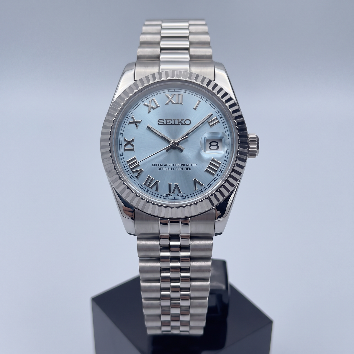 Steel Classic Date (31mm/36mm) Ladies Seiko MOD - LIGHT BLUE