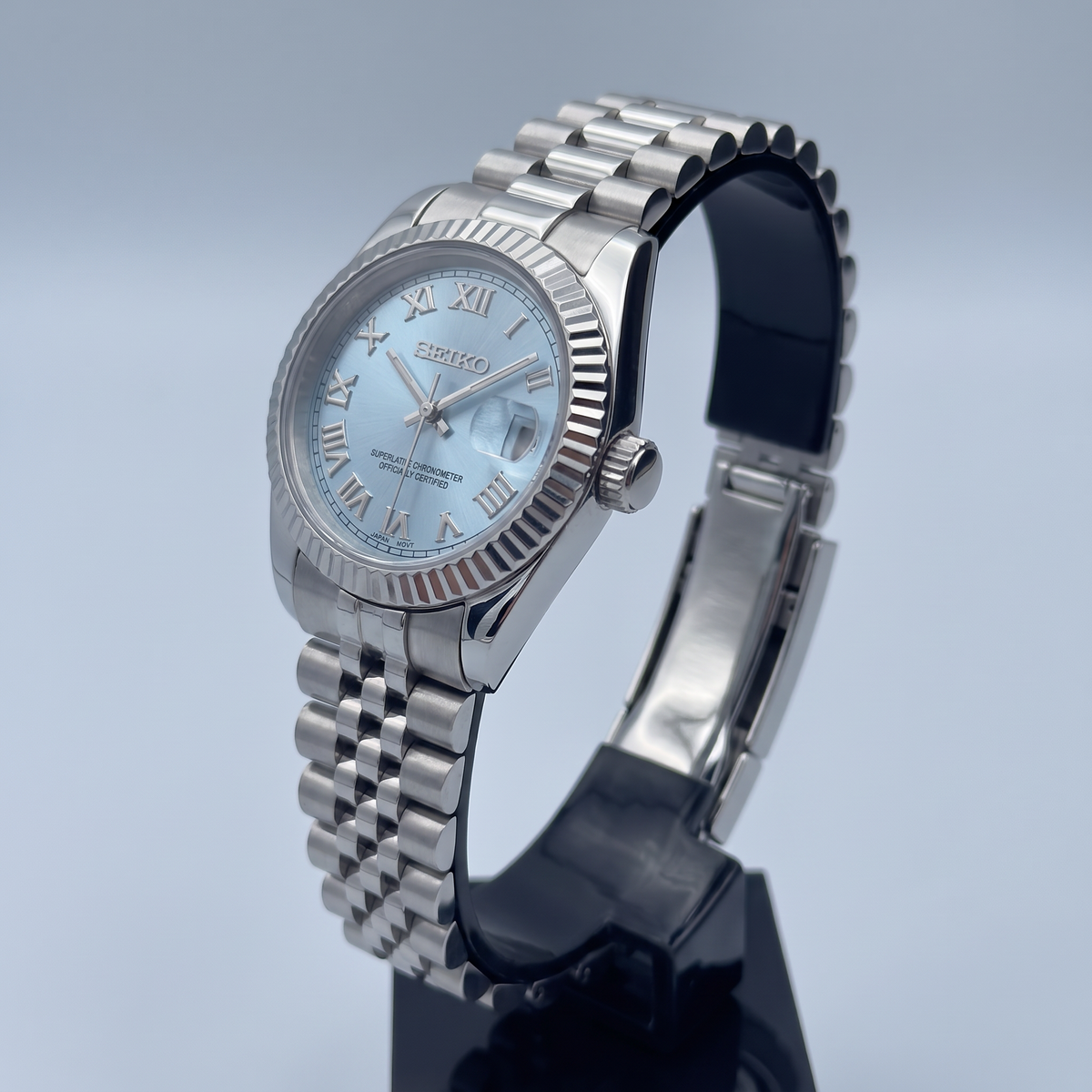 Steel Classic Date (31mm/36mm) Ladies Seiko MOD - LIGHT BLUE