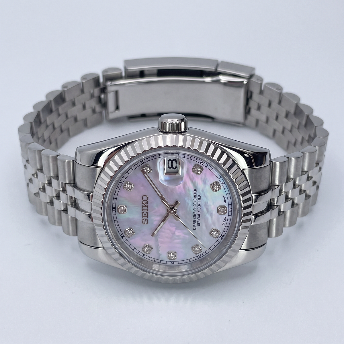 Steel Classic Date (31mm/36mm) Ladies Seiko MOD - MOTHER OF PEARL