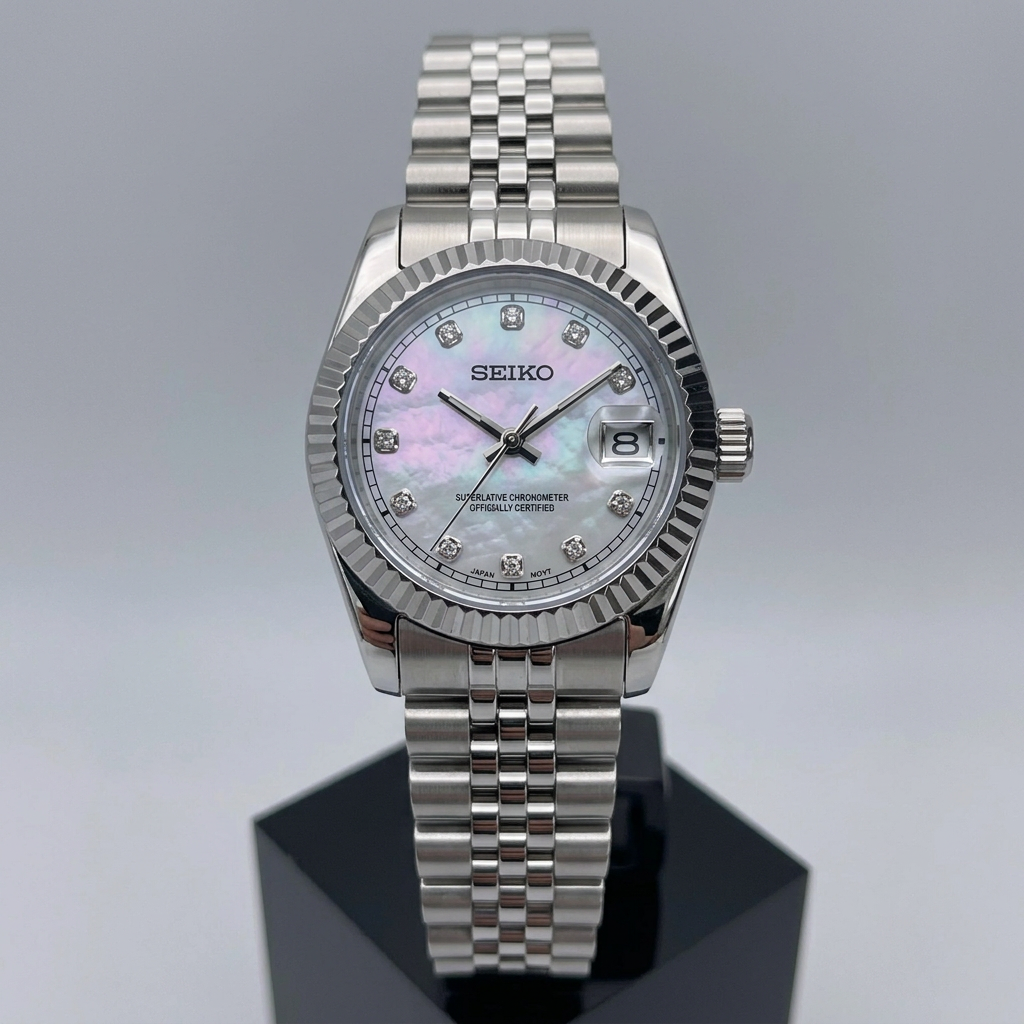 Steel Classic Date (31mm/36mm) Ladies Seiko MOD - MOTHER OF PEARL