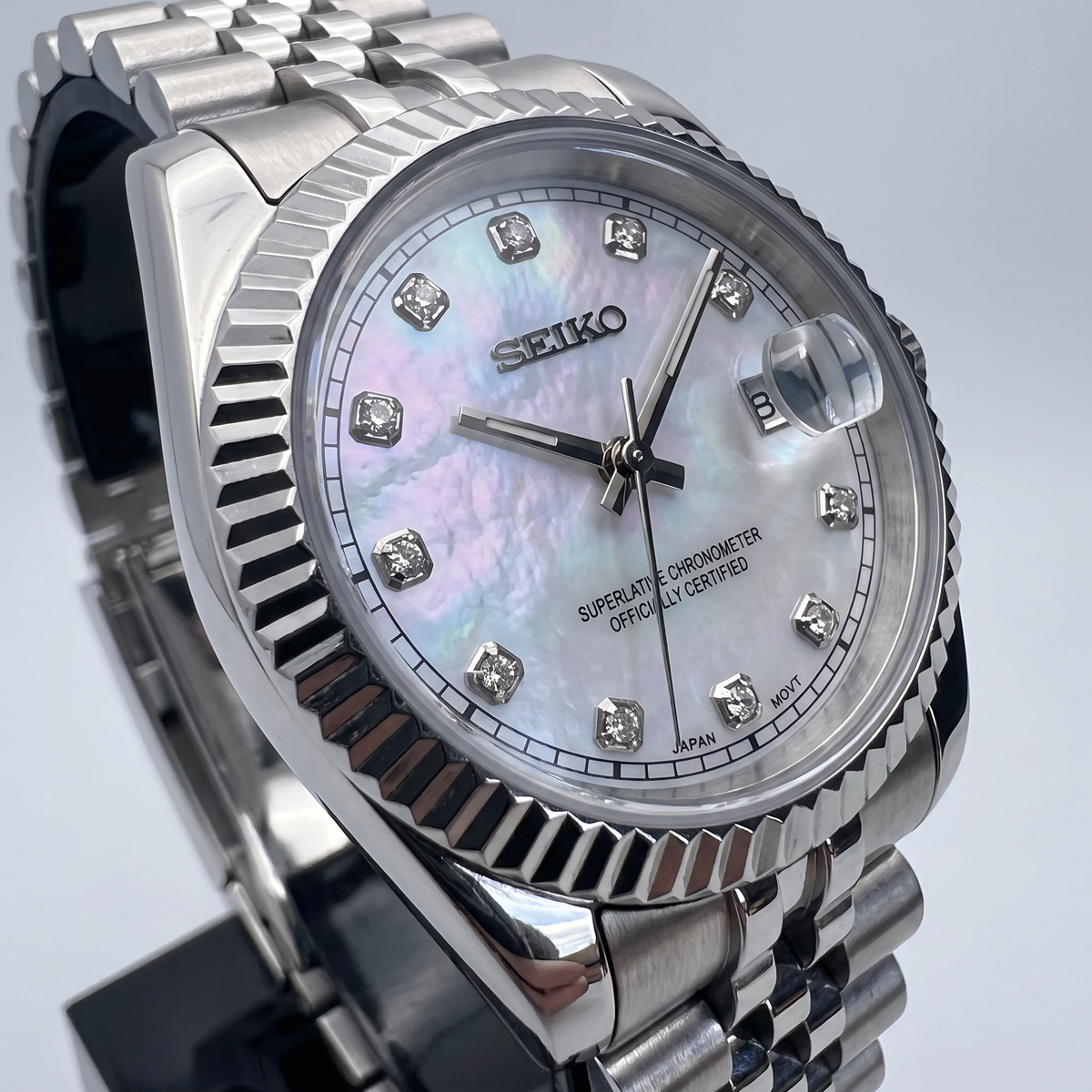 Steel Classic Date (31mm/36mm) Ladies Seiko MOD - MOTHER OF PEARL
