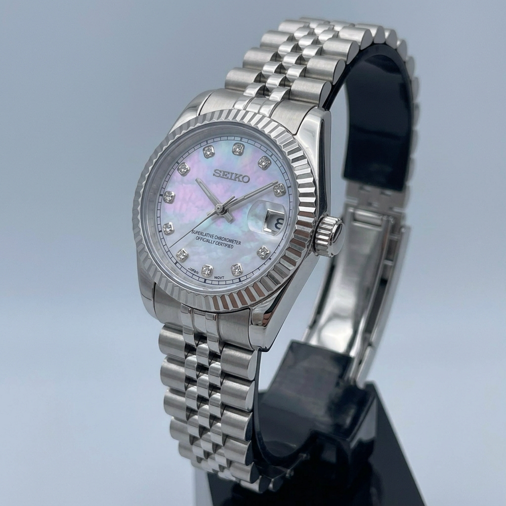 Steel Classic Date (31mm/36mm) Ladies Seiko MOD - MOTHER OF PEARL