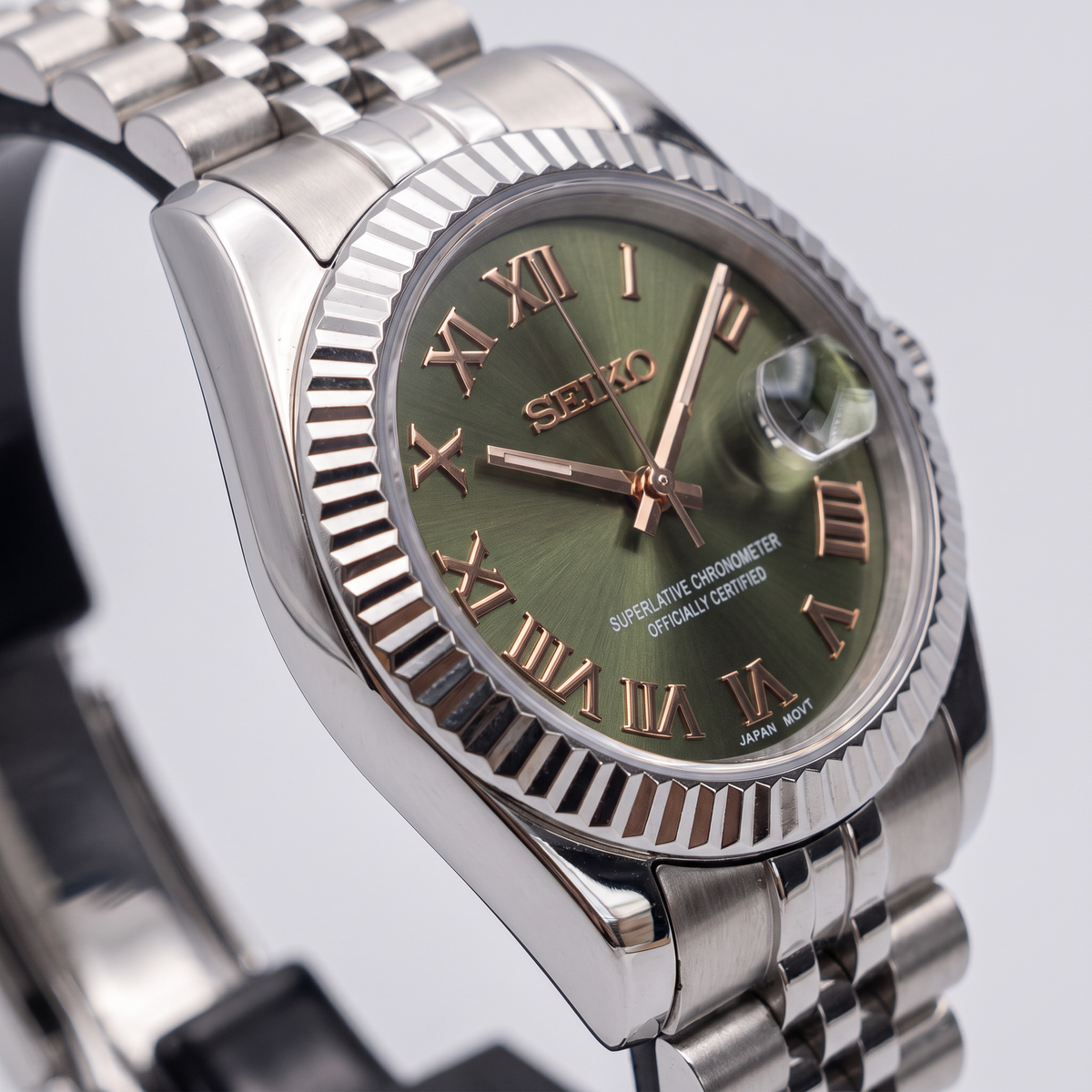 Steel Classic Date (31mm/36mm) Ladies Seiko MOD - GREEN