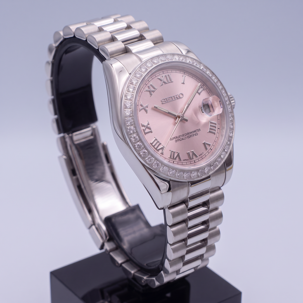 Steel Classic Date (31mm/36mm) Ladies Seiko MOD - PINK DB