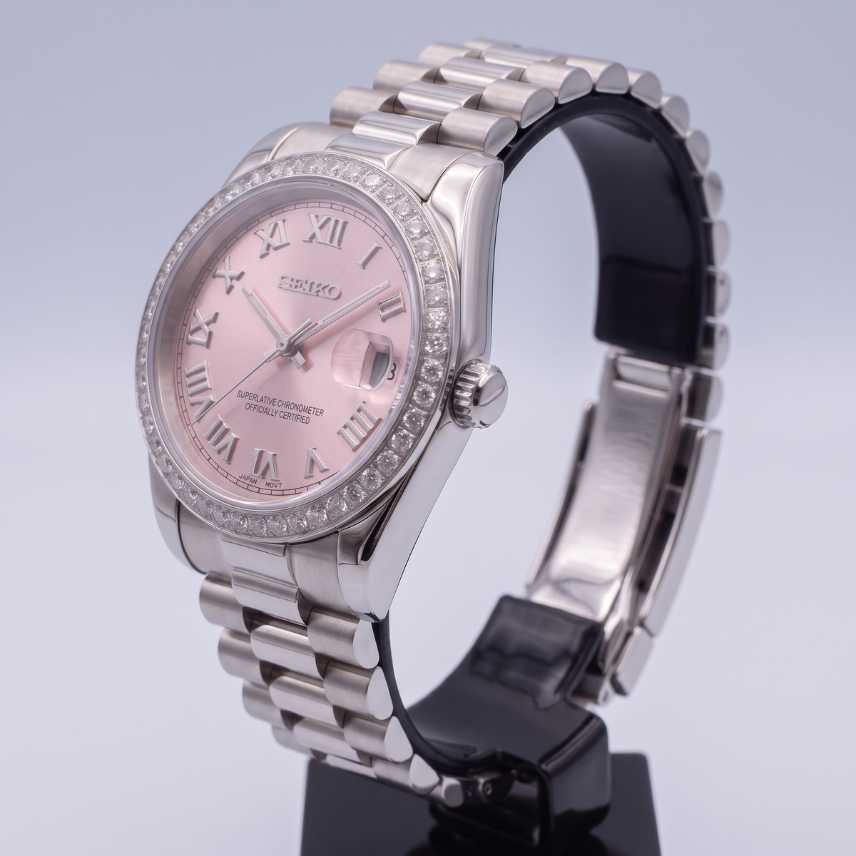 Steel Classic Date (31mm/36mm) Ladies Seiko MOD - PINK DB