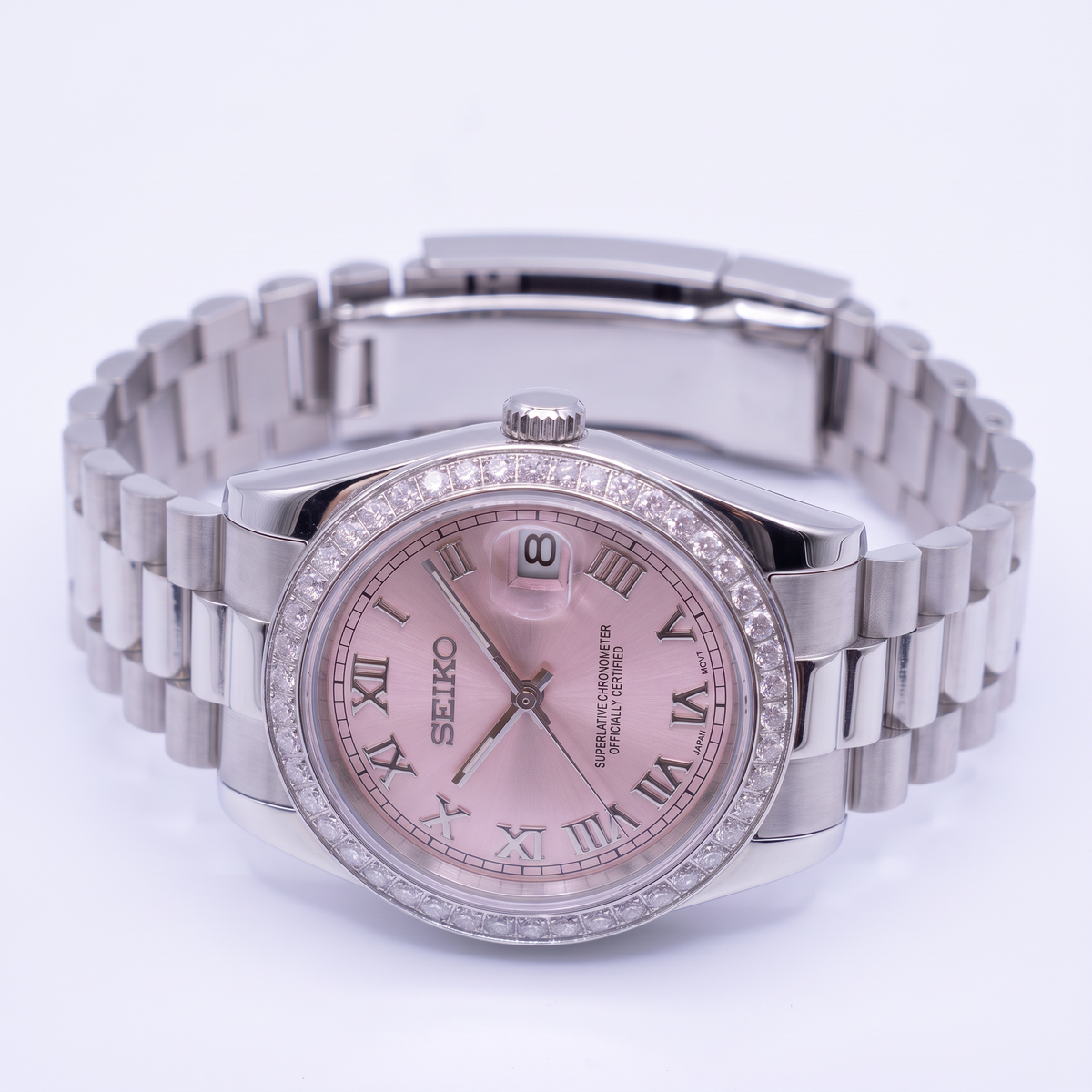 Steel Classic Date (31mm/36mm) Ladies Seiko MOD - PINK DB