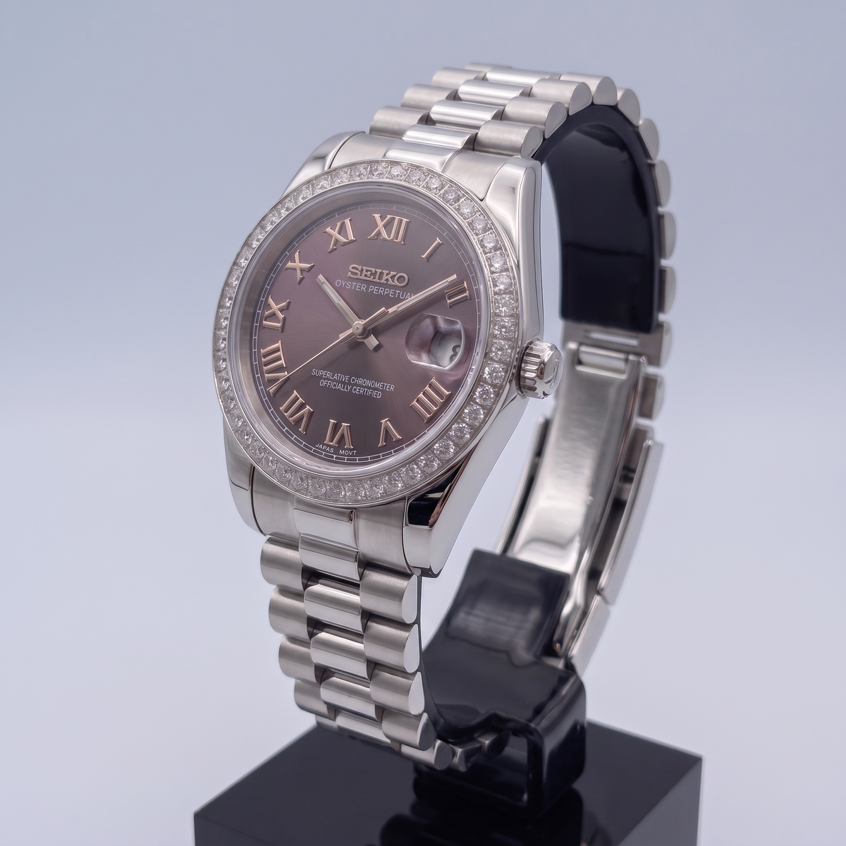 Steel Classic Date (31mm/36mm) Ladies Seiko MOD - PURPLE DB