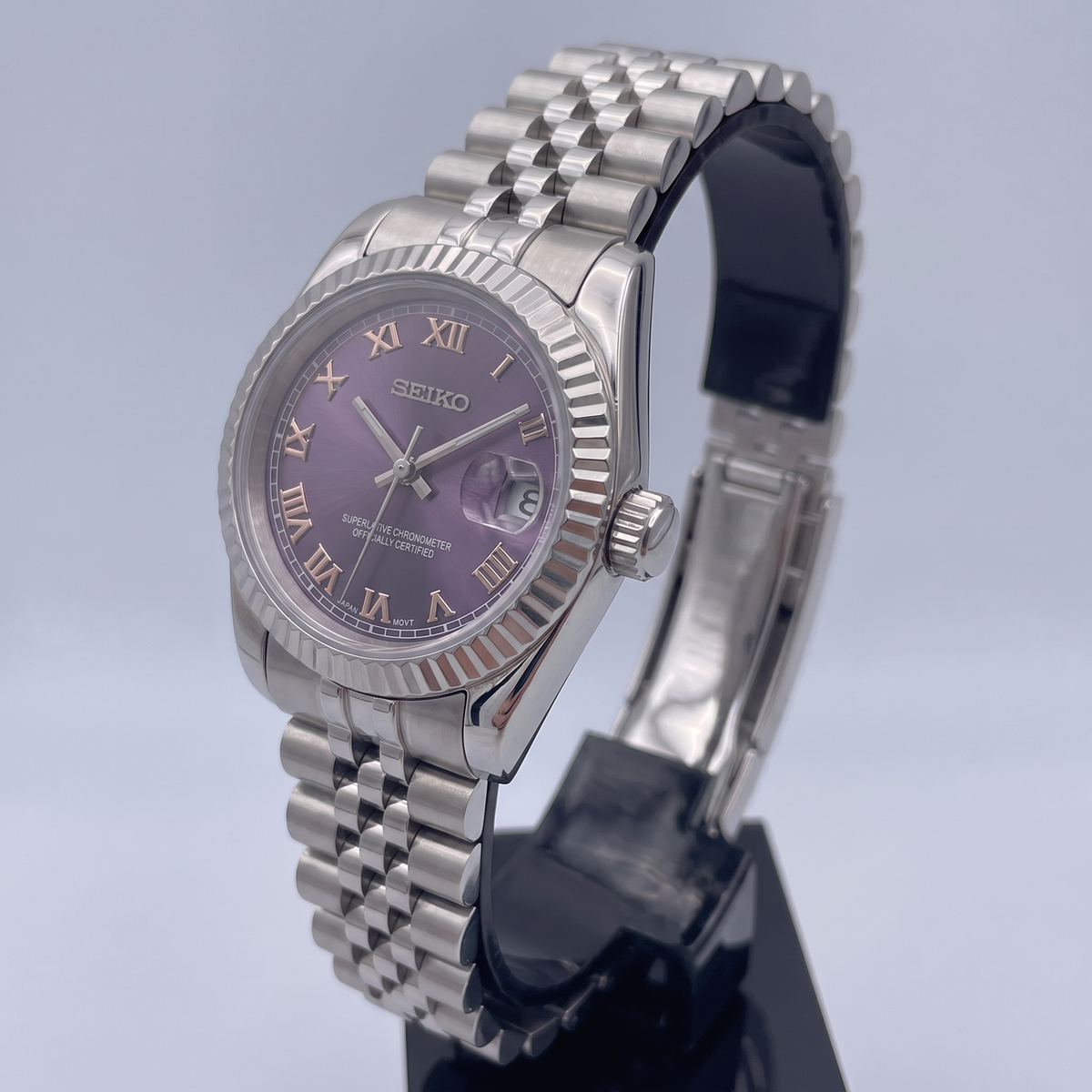 Steel Classic Date (31mm/36mm) Ladies Seiko MOD - PURPLE