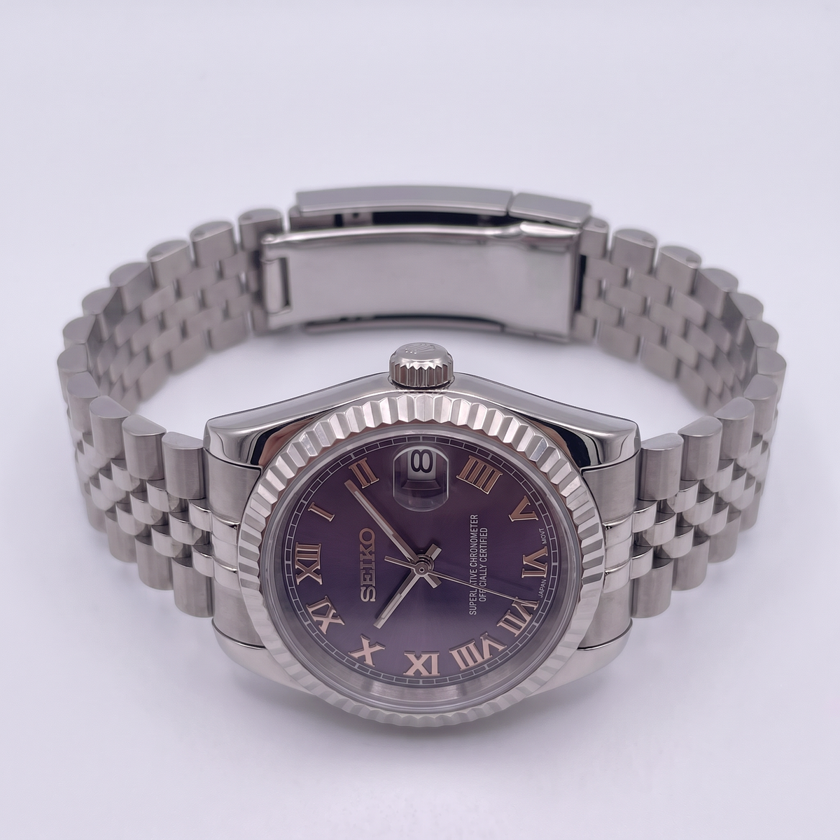 Steel Classic Date (31mm/36mm) Ladies Seiko MOD - PURPLE
