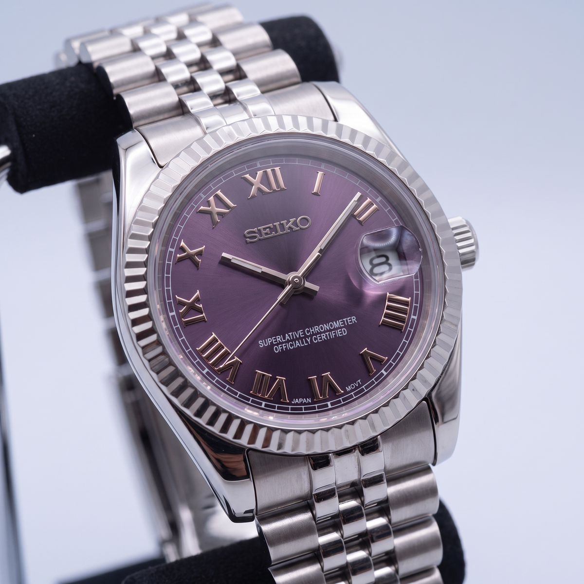 Steel Classic Date (31mm/36mm) Ladies Seiko MOD - PURPLE