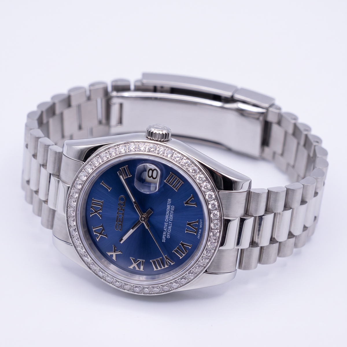 Steel Classic Date (31mm/36mm) Ladies Seiko MOD - BLUE DB