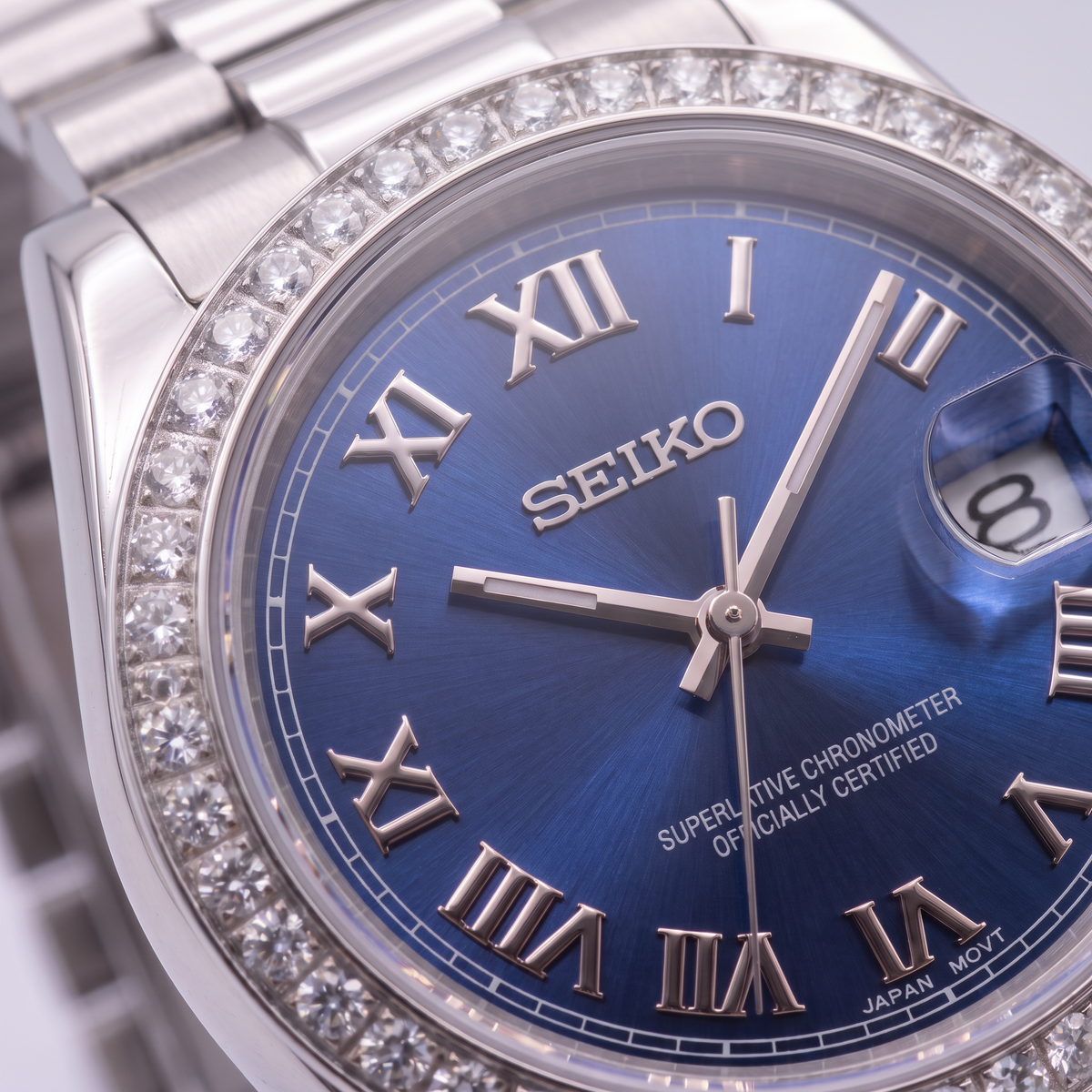 Steel Classic Date (31mm/36mm) Ladies Seiko MOD - BLUE DB