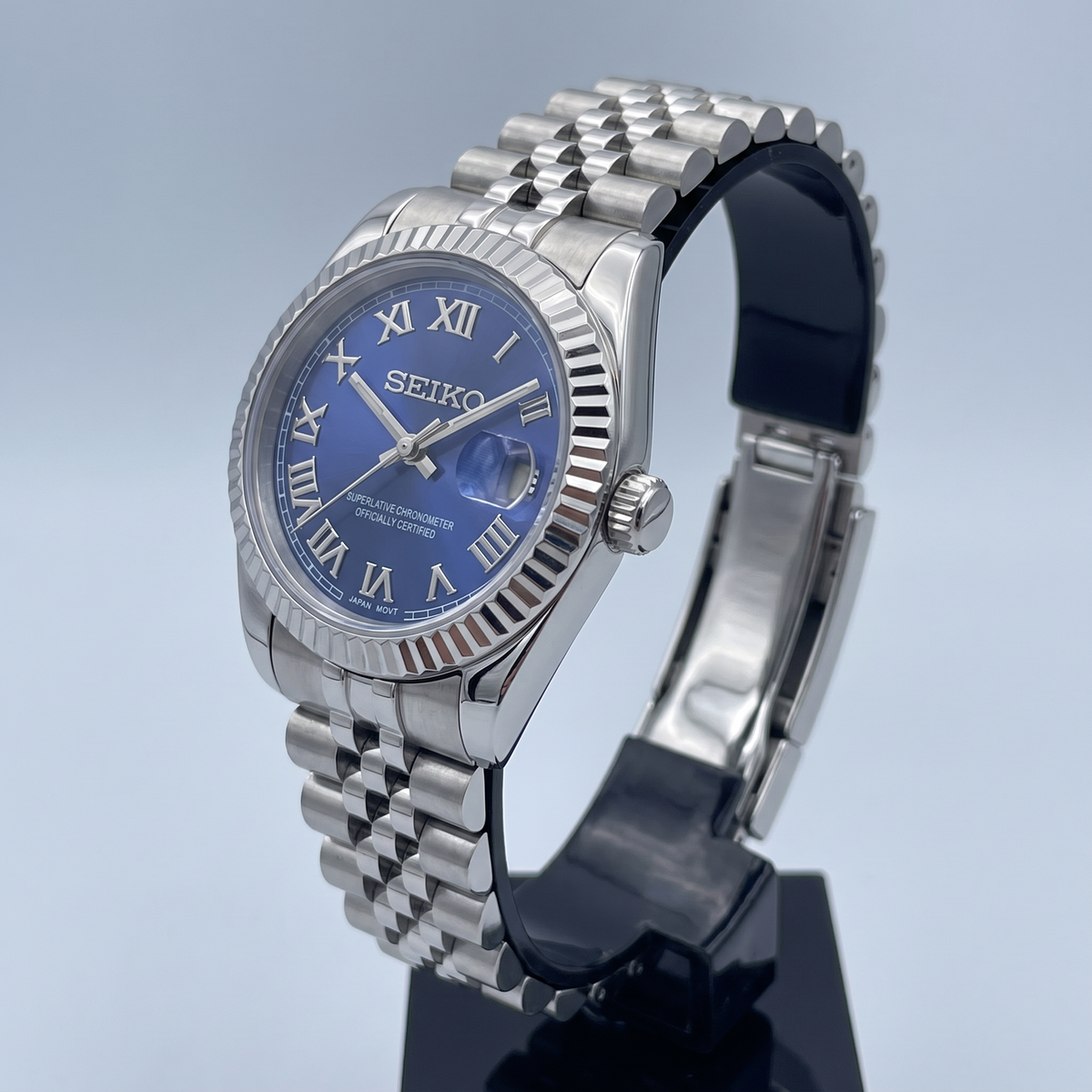Steel Classic Date (31mm/36mm) Ladies Seiko MOD - BLUE