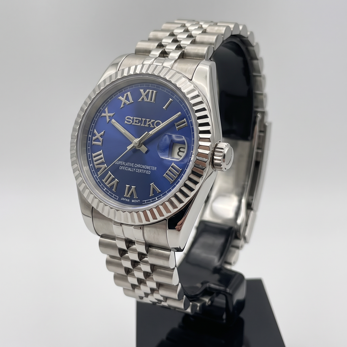 Steel Classic Date (31mm/36mm) Ladies Seiko MOD - BLUE