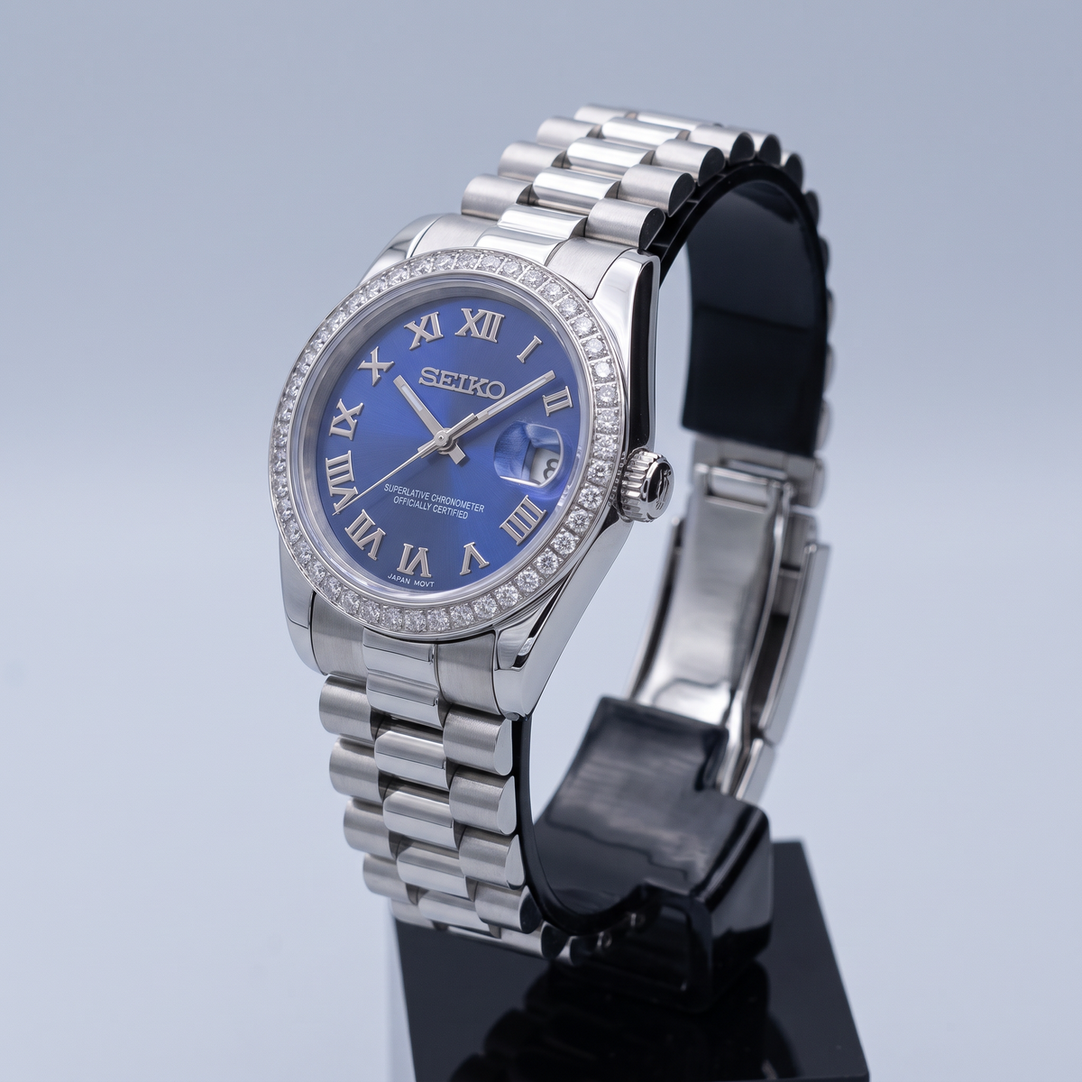 Steel Classic Date (31mm/36mm) Ladies Seiko MOD - BLUE DB