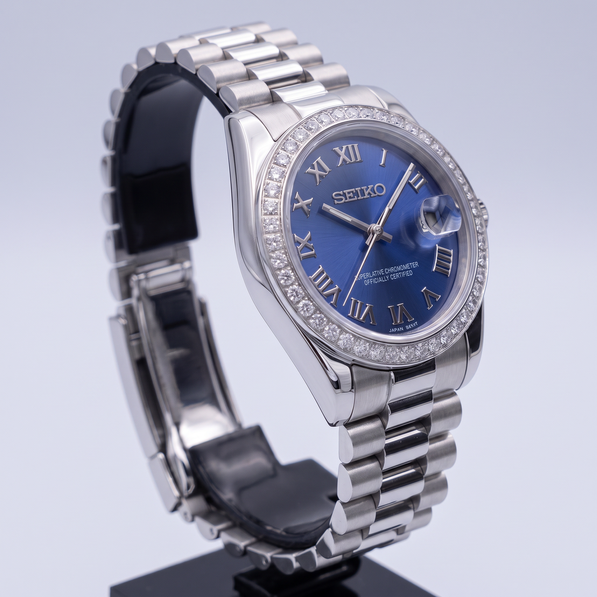 Steel Classic Date (31mm/36mm) Ladies Seiko MOD - BLUE DB
