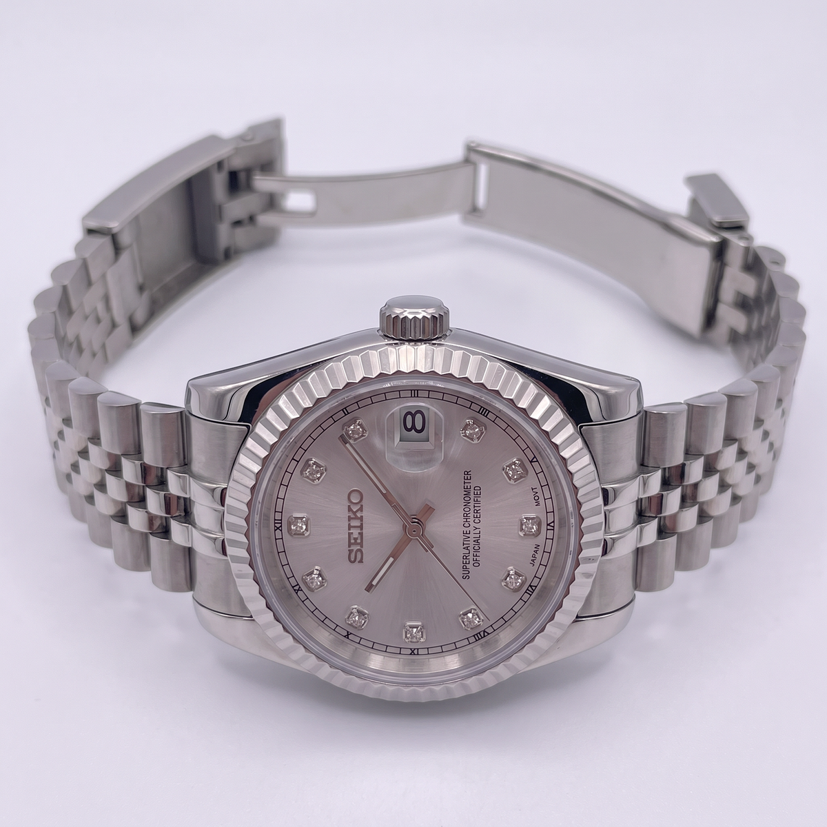 Steel Classic Date (31mm/36mm) Ladies Seiko MOD - SILVER