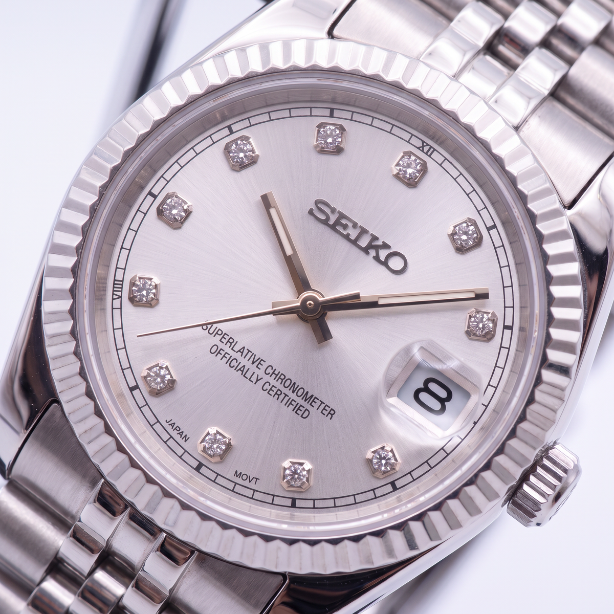 Steel Classic Date (31mm/36mm) Ladies Seiko MOD - SILVER