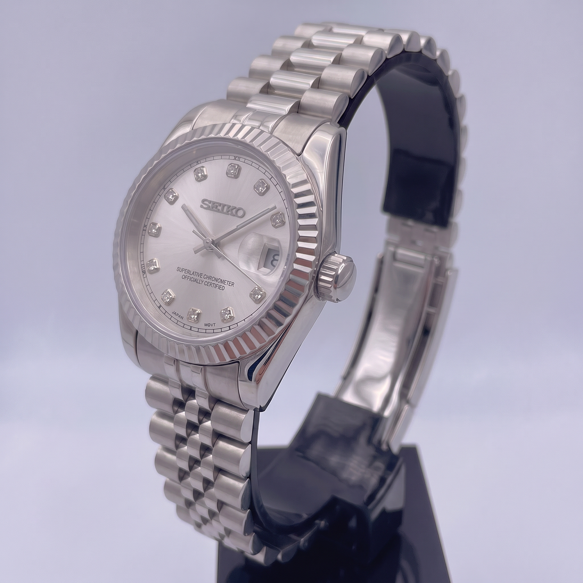 Steel Classic Date (31mm/36mm) Ladies Seiko MOD - SILVER