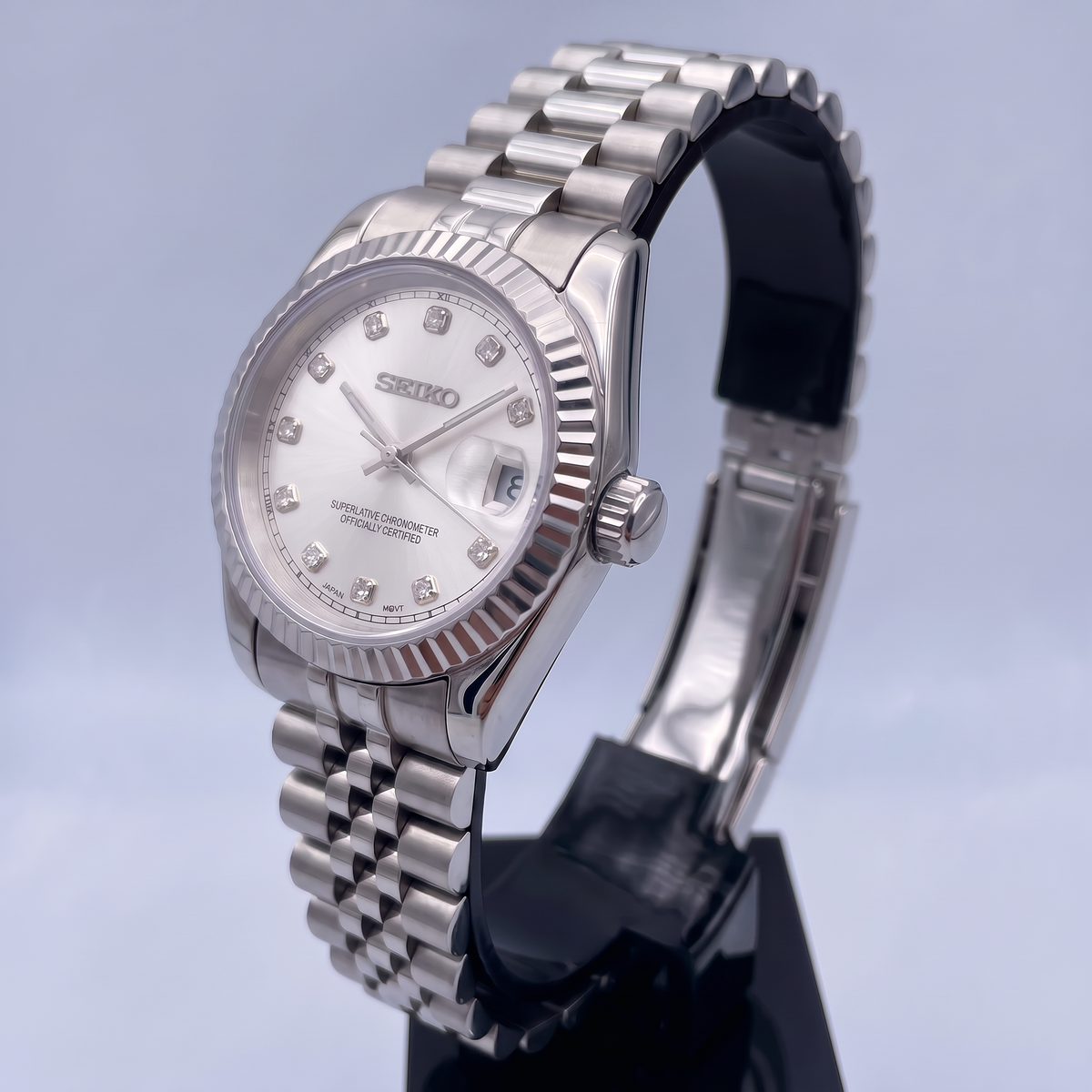 Steel Classic Date (31mm/36mm) Ladies Seiko MOD - WHITE