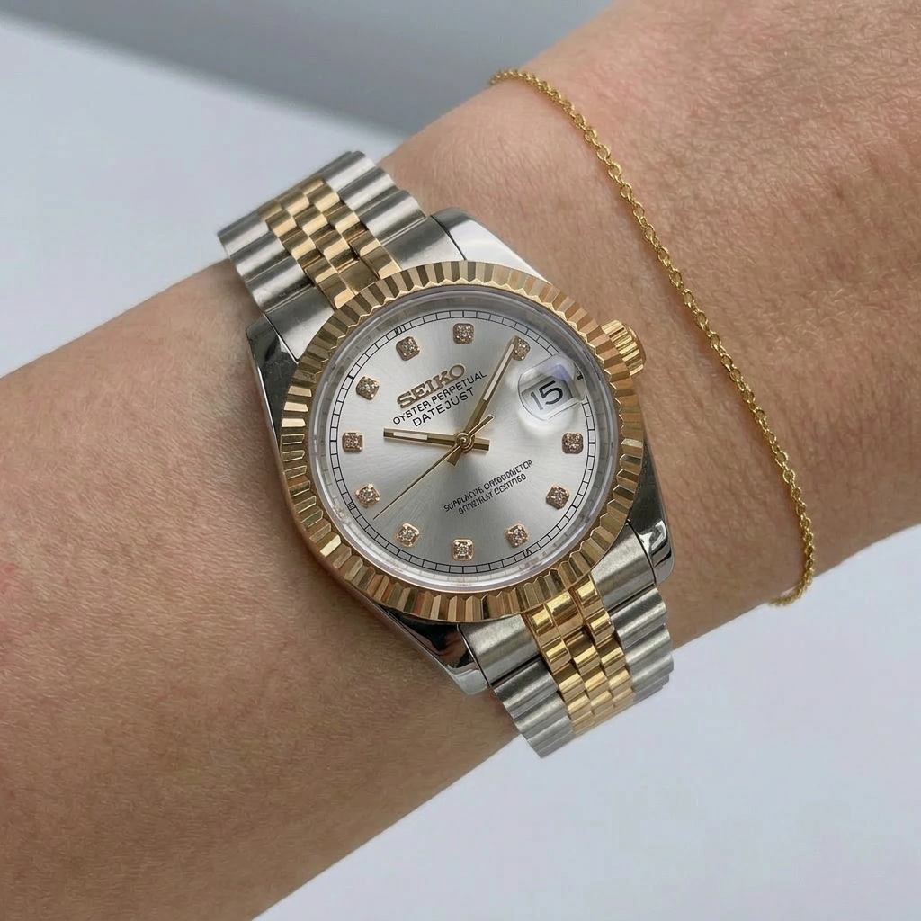 Two-Tone Datejust (31mm/36mm) Ladies Seiko MOD - GRAY