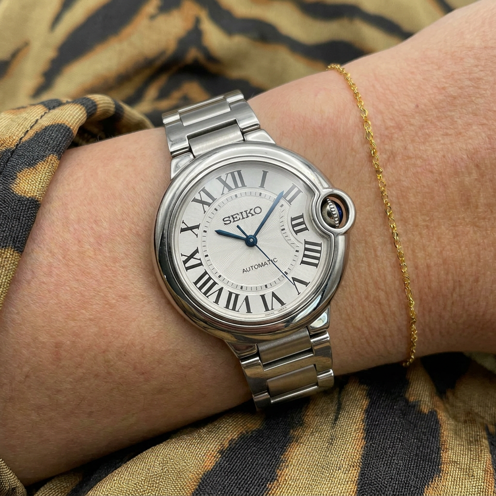 Steel Ballon Bleu (35mm) Ladies Seiko MOD - WHITE
