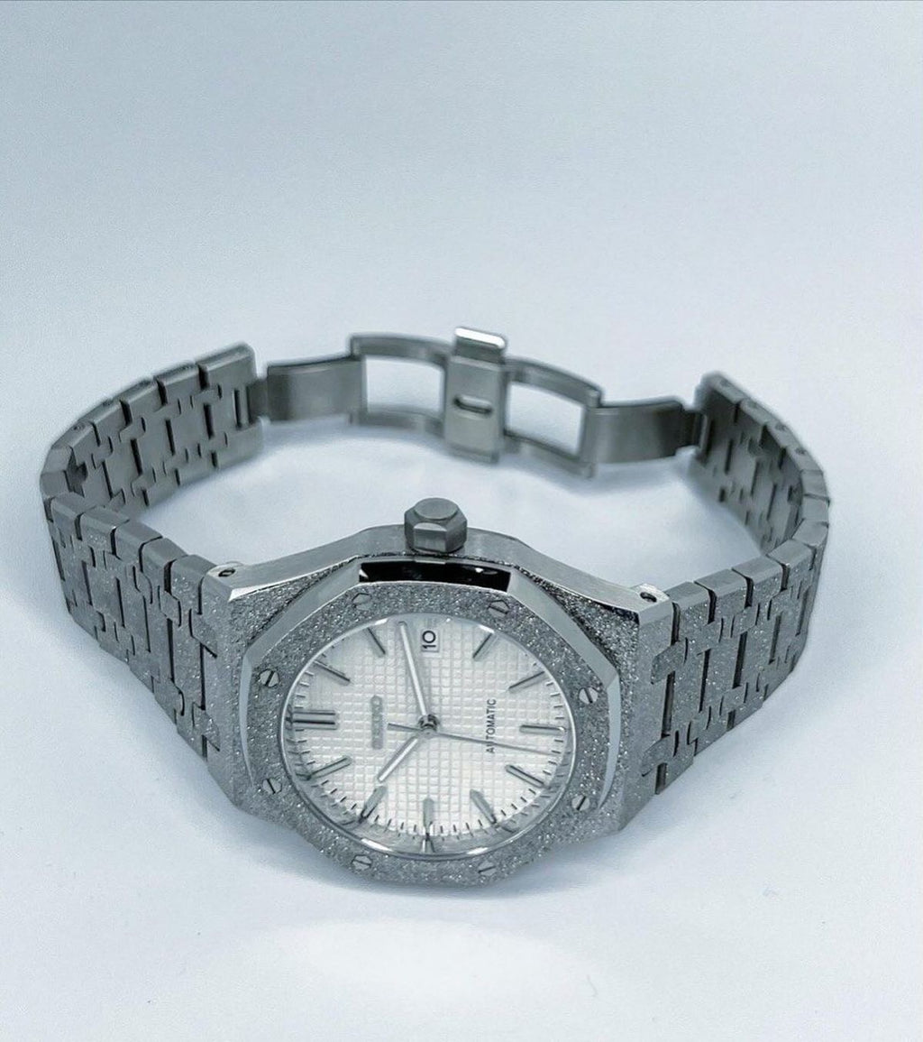 Frosted Steel Royal Oak (31mm) Ladies Seiko MOD