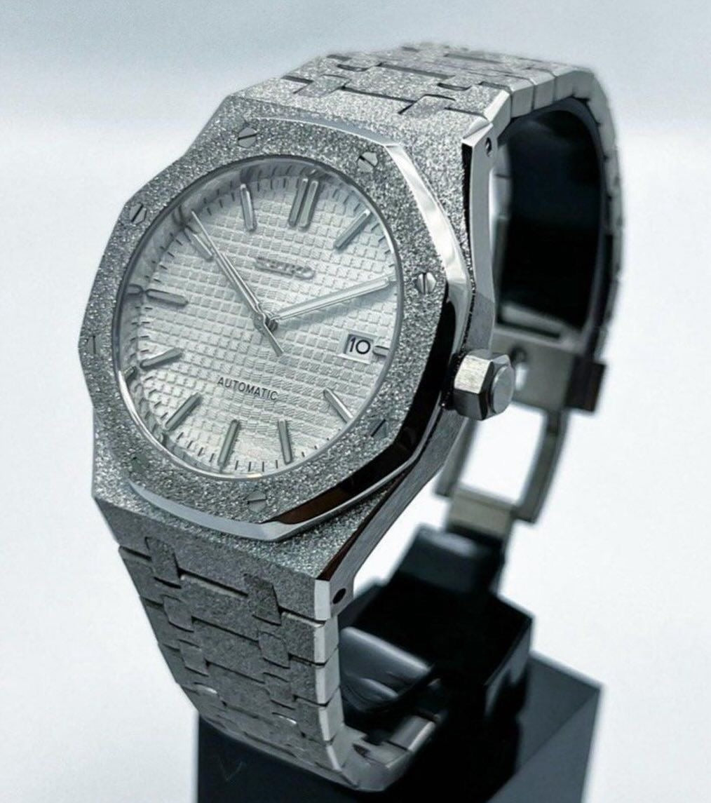 Frosted Steel Royal Oak (31mm) Ladies Seiko MOD