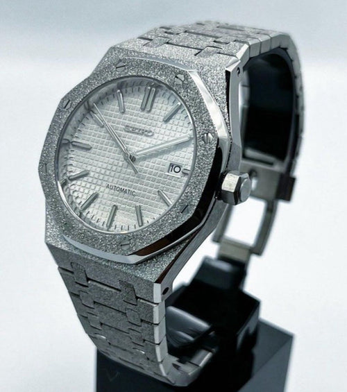 Frosted Steel Royal Oak (31mm) Ladies Seiko MOD